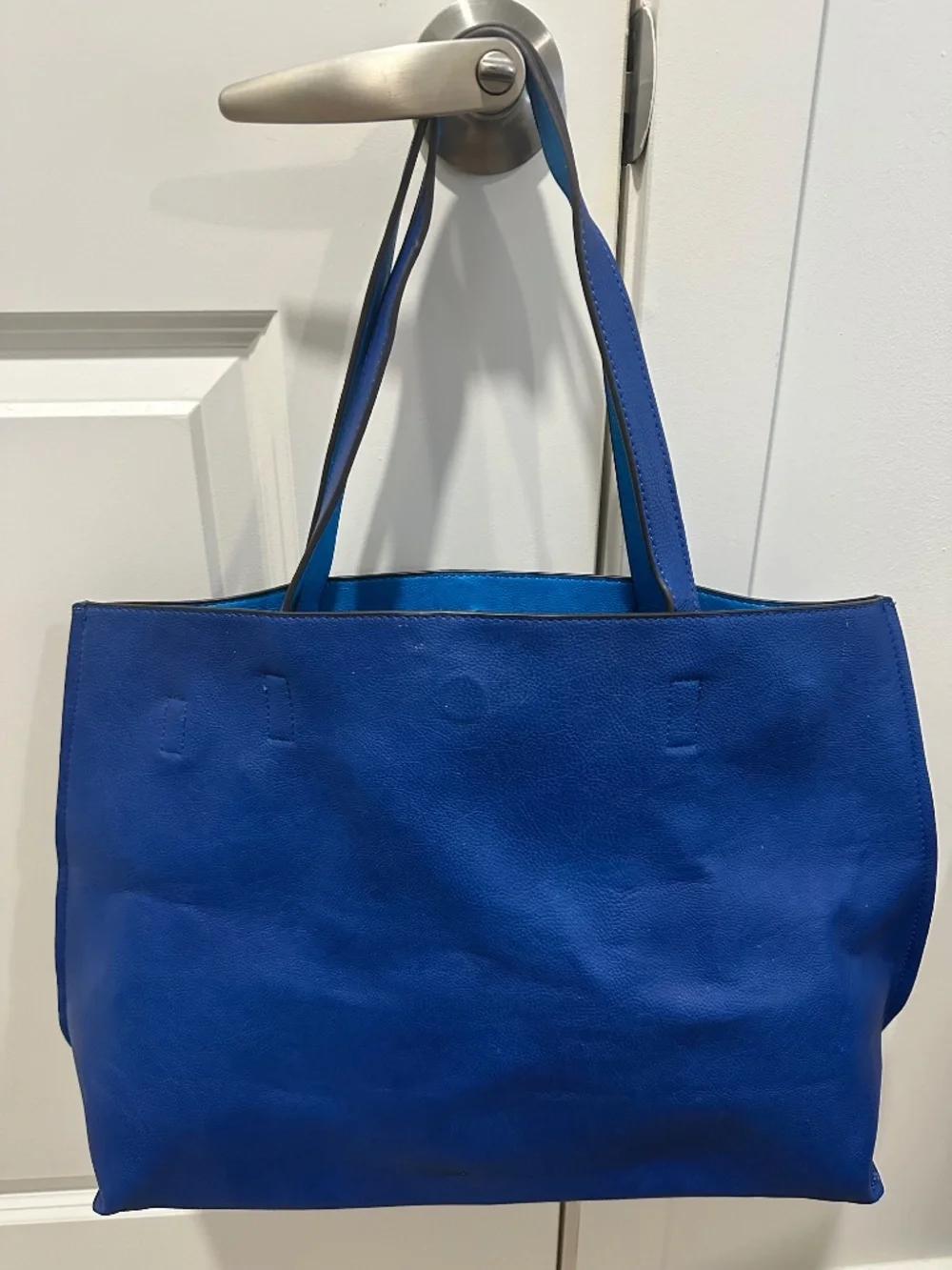 Handmade Blue Leather Purse